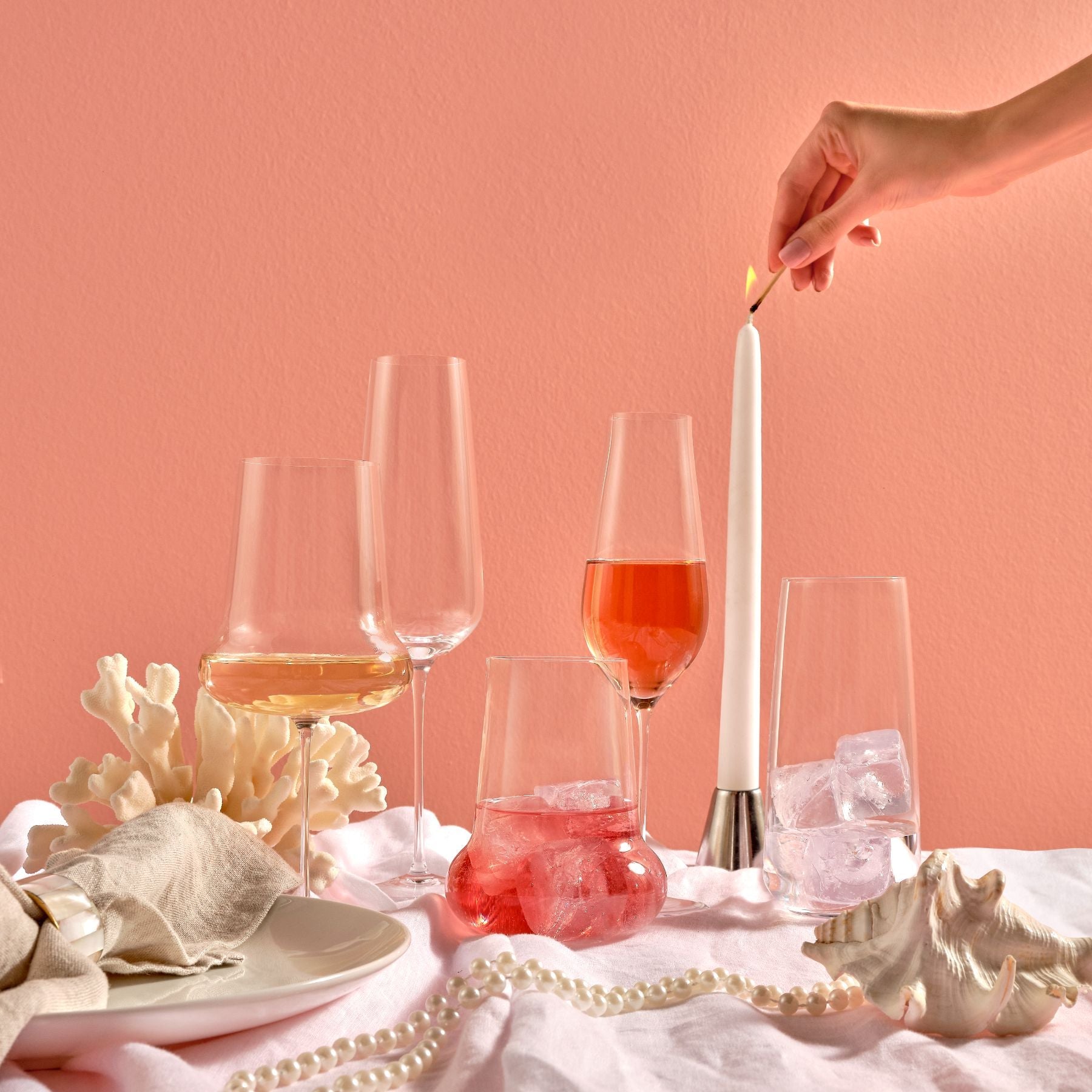 Stem Zero İkili Flüt Şampanya Kadehi