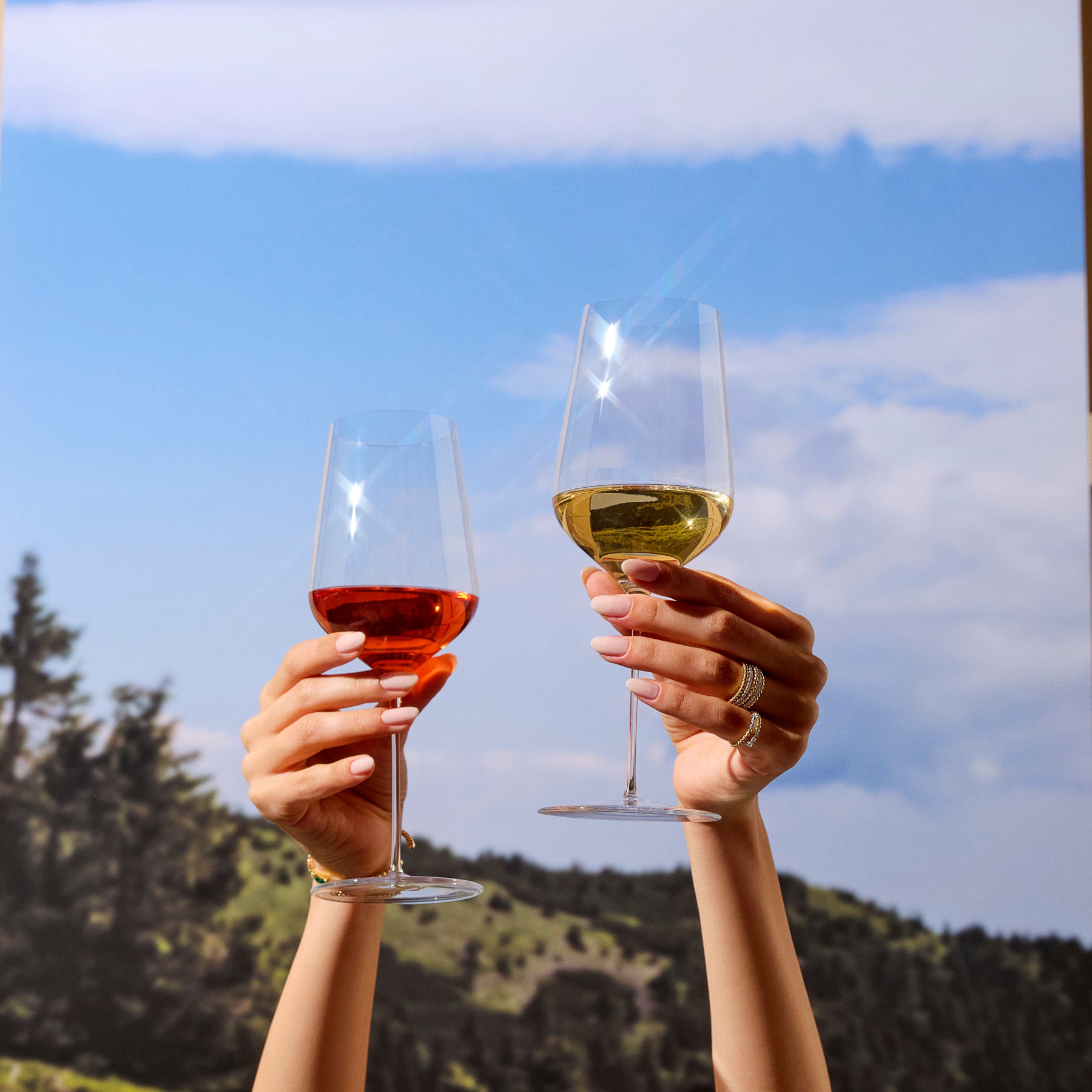 Stem Zero İkili Hafif Gövdeli Beyaz Şarap Kadehi