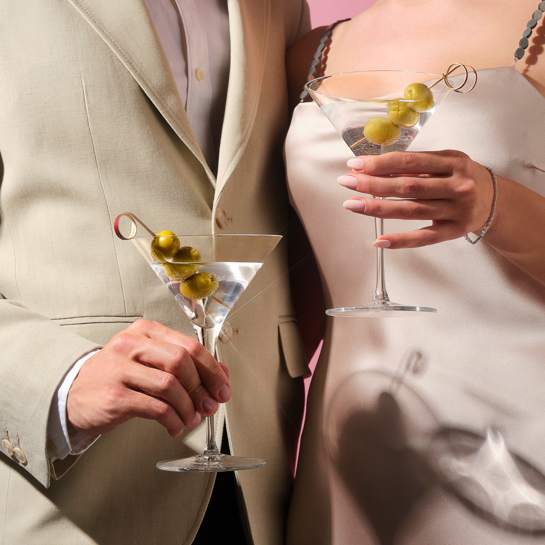 Vintage İkili Martini Kadehi Seti
