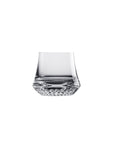 NUDE Paris whisky glass DOF, presented empty on a white background