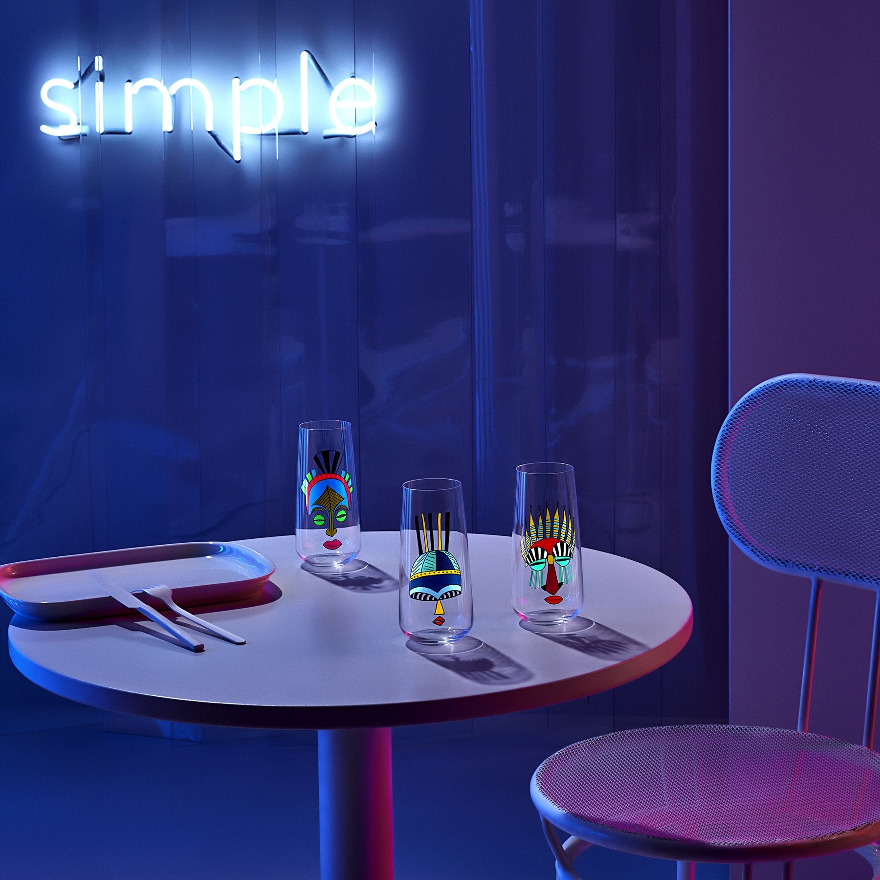 Mirage Rock & Pop Dörtlü Uzun Kokteyl Bardağı Seti