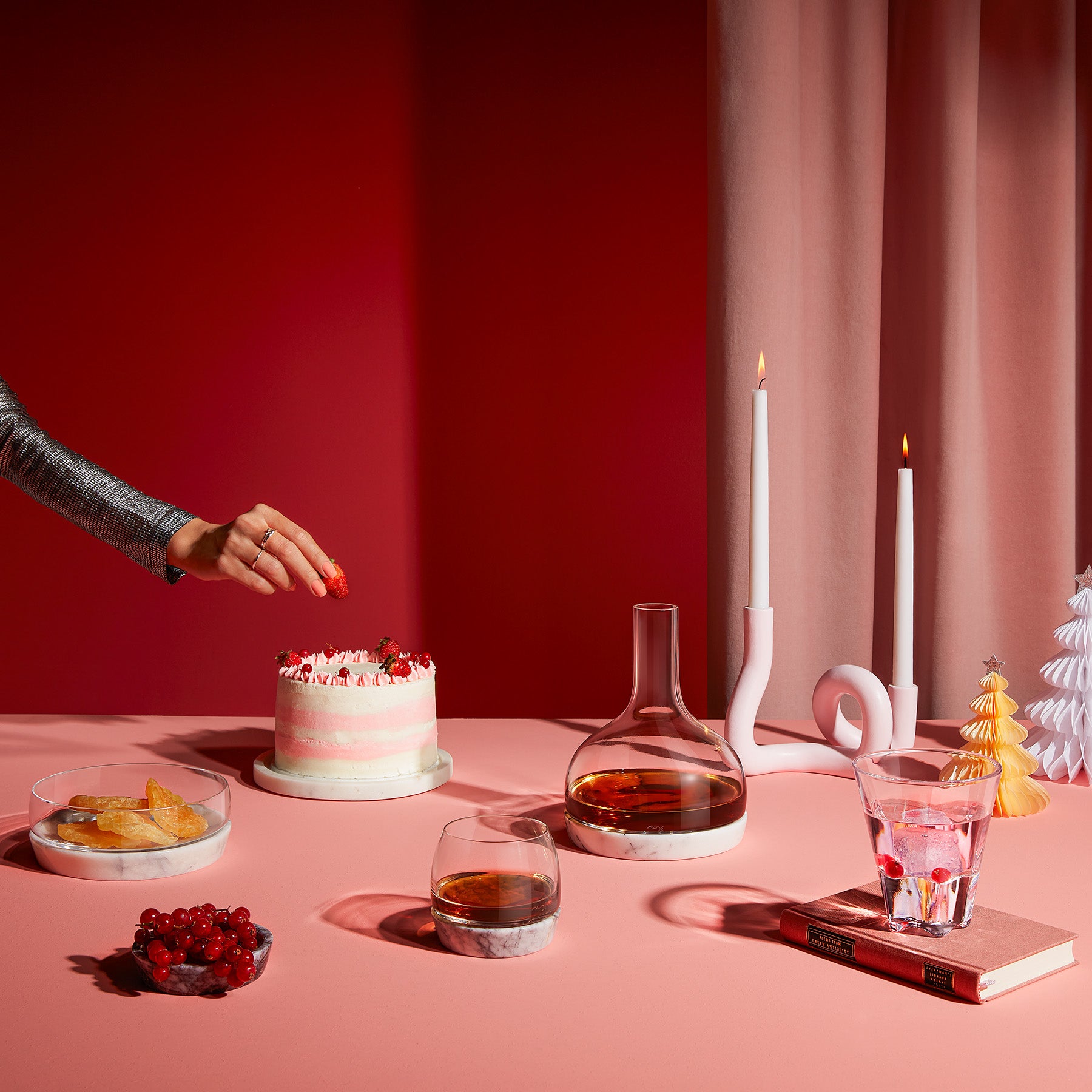 Chill Mermer Altlıklı Karaf